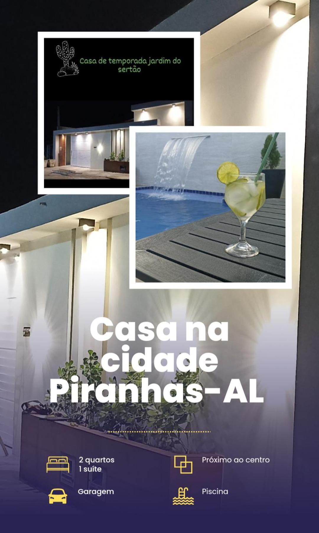 Casa Jardim Para Temporada Em Piranhas-Alagoas Exteriör bild